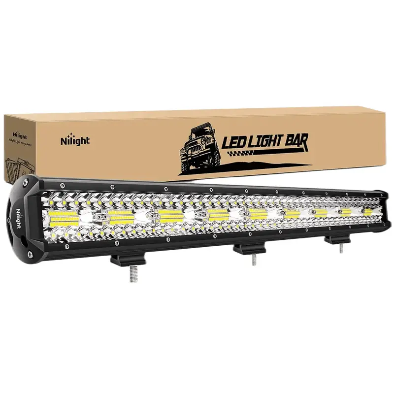 26 Inch 540W Triple Row Spot Flood LED Light Bar