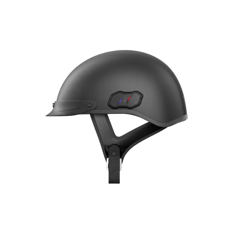 Cavalry Bluetooth Half Helmet Matte Black Xl