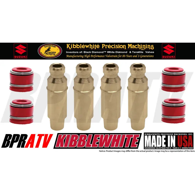 04-06 Suzuki RMZ250 RMZ 250 Kibblewhite Intake Exhaust Valve Guides & RED Seals
