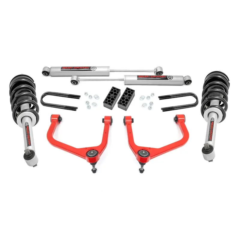 3.5 Inch Lift Kit | N3 Struts | Rear Mono Leaf | Chevy Silverado 1500 (2025) | 28231RED_A
