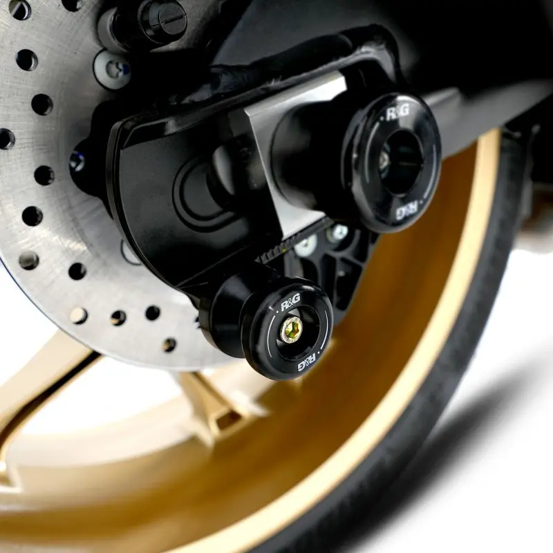 R&G Racing Black Cotton Reels For 2011-2012 Aprilia Dorsoduro 1200 SMV1200