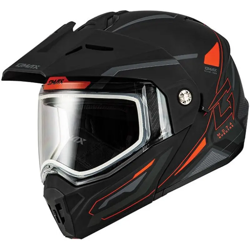 Casque Modulaire de Motoneige MD74 Lentille Double