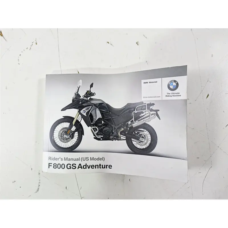 2017 BMW F800GS Adv K75 Owners Manual Book 01408354737