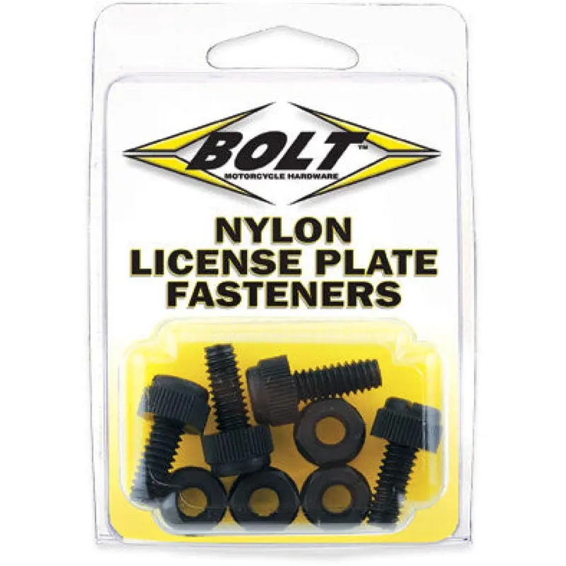 Bolt License Plate Bolts/Nuts 4/Pk | LPFNYLON