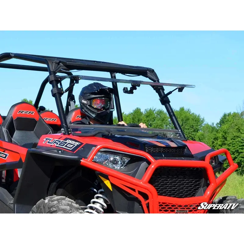 Polaris RZR XP Turbo Scratch Resistant Flip Windshield
