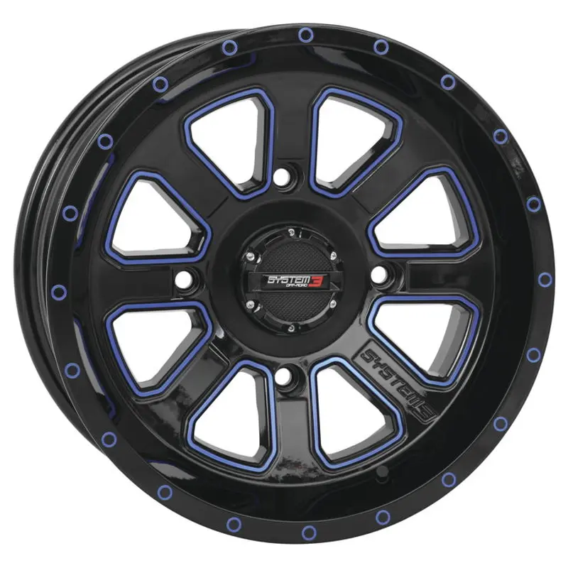 SYSTEM 3 | ST-4 | BLACK + BLUE - 14X7 - 4/156 - 4+3