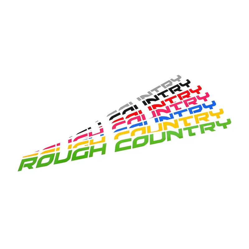 Rough Country Decal | 27 Inch Fender | Matte Black | 84170BM