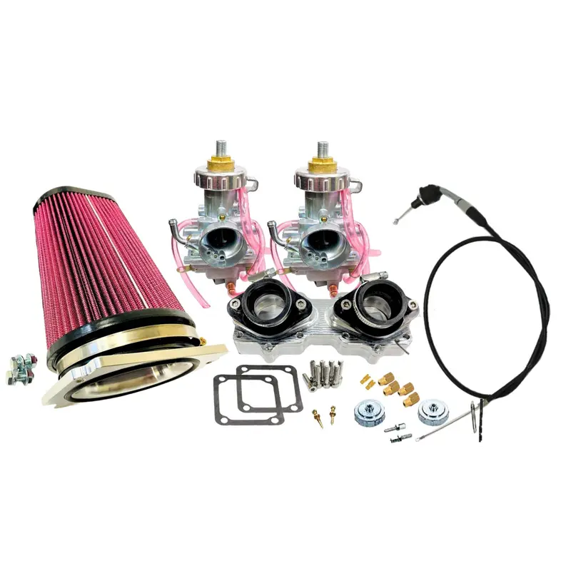 Banshee Stock Carbs Complete Kit Pro Flow Mikuni Style Carb Billet Manifolds Kit