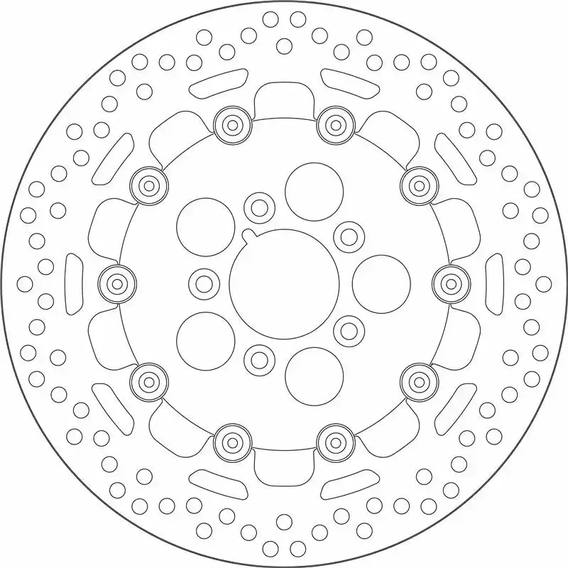 Harley Davidson Front Floating Brake Disc (#6139) 292mm OD, 56.3mm ID