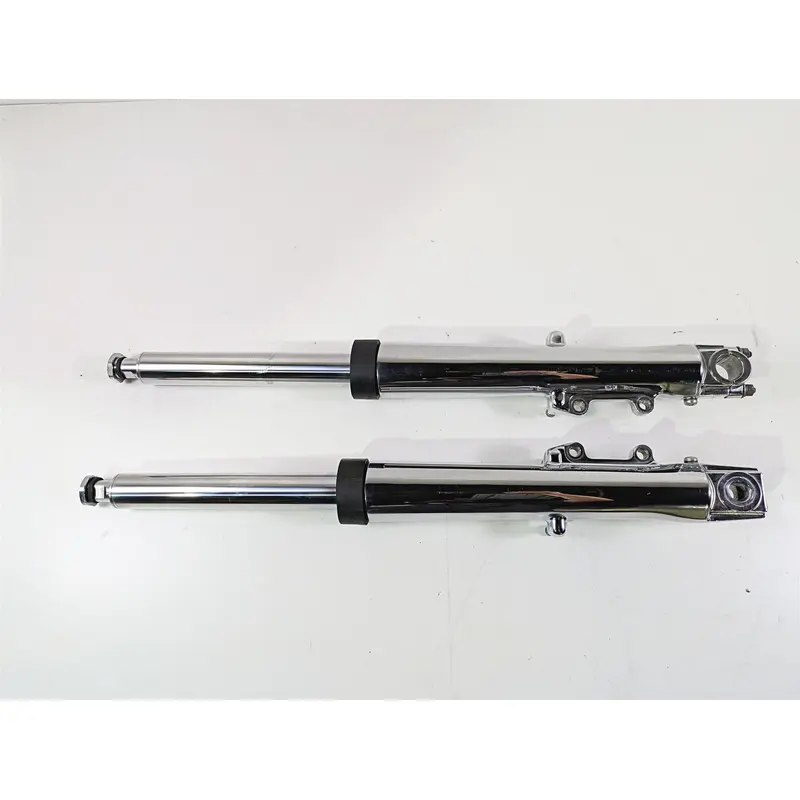 2007 Harley Touring FLHRSE CVO Road King Chrome Front Fork Leg Set 41mm 46240-02