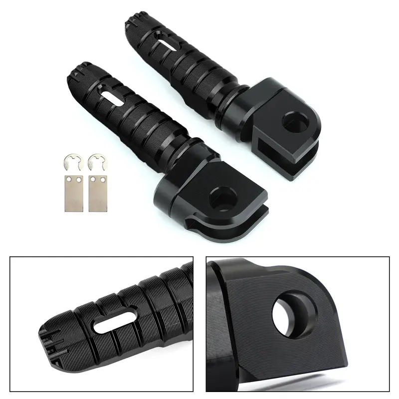 11-12 KAWASAKI Z750R Front Footrests Foot Peg Black