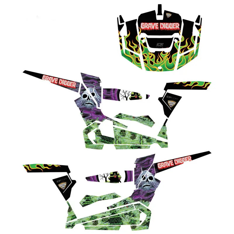 D'COR GRAVEDIGGER POL 4 DOOR COMPLETE GRAPHIC KIT 20-60-103
