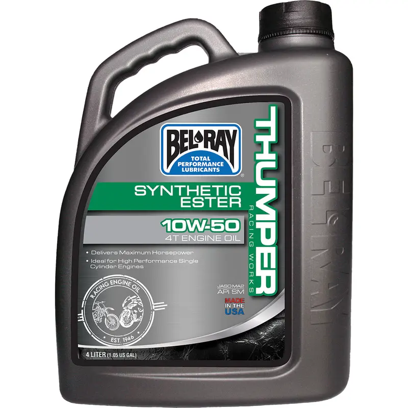 Bel-Ray Thumper Synthetic Ester 4T Engine Oil 10W-50 - Part Number 99550-B4LW