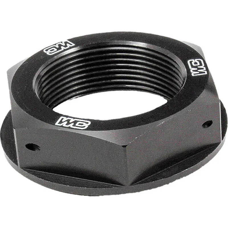 WORKS STEERING STEM NUT (BLACK) 24-310