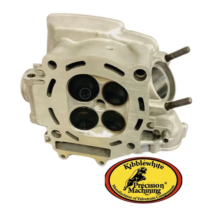 02-08 CRF450R Ported Cylinder Head Porting Assembly Assembled Kibblewhite Valves