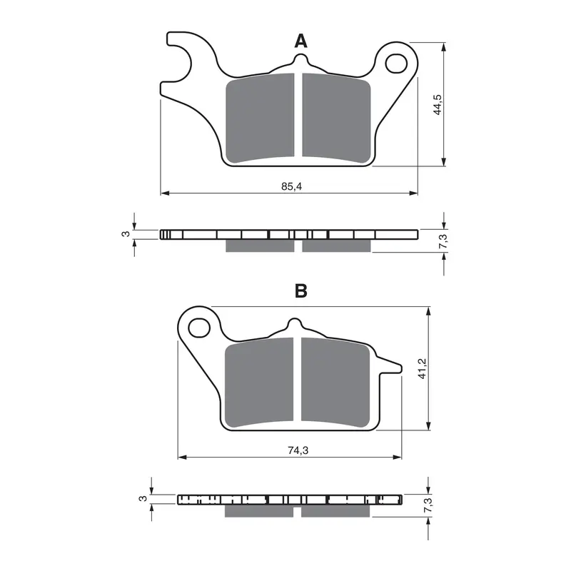 GOLDfren Brake Pads Sintered Sports GF387 - S3