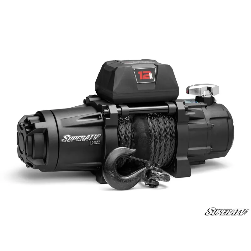 12,000 lb. Winch (with Wireless Remote & Synthetic Rope)