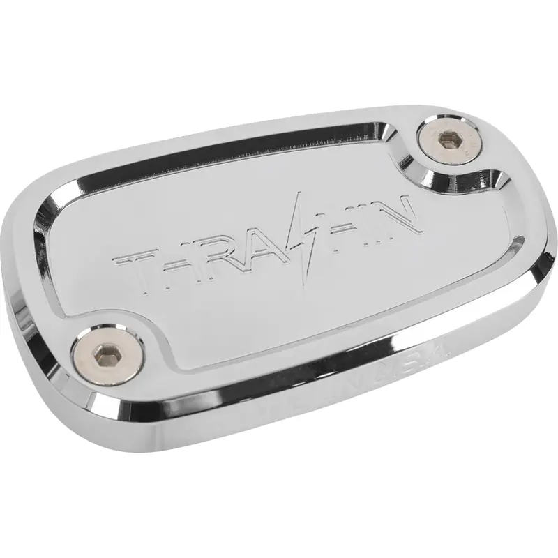 THRASHIN SUPPLY CO. Brake Reservoir Cap - Rear - Chrome - '18+ Softail TSC-3177-3