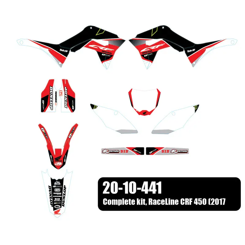 D'COR COMPLETE KIT RACELINE WHITE 20-10-441