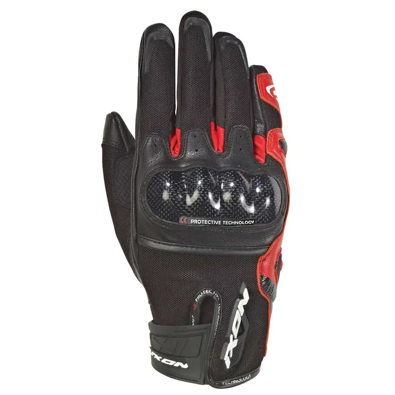 IXON RS RISE AIR GLOVE BLK/RED 3XL