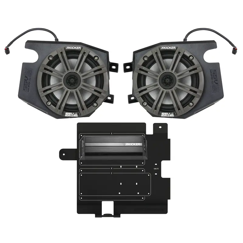 2 Speaker Kicker Kit Rzr 900s 1000 1000s Turbo