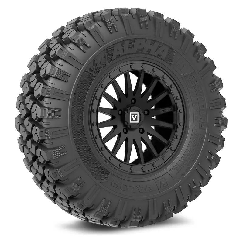 Alpha V06 (Satin Black) Wheel & Tire Package