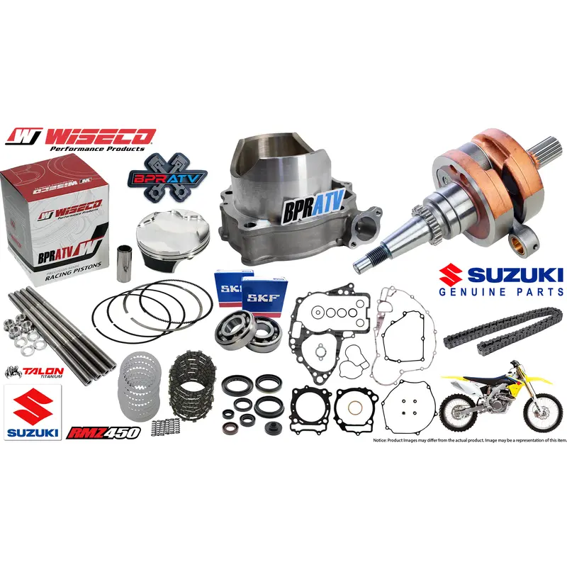 Suzuki RMZ450 RMZ 450 Complete Rebuild Kit OEM Crankshaft Cylinder Piston '15-24