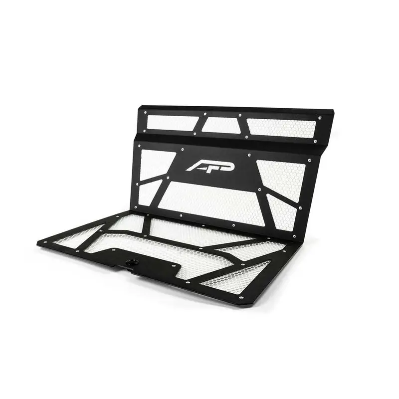 Vented Engine Cover Matte Black | White Polaris RZR XP 1000 | XP Turbo